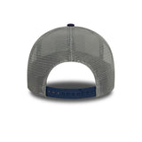 NEW ERA PATCH COTTON CANVAS WHITE 9FORTY A-FRAME TRUCKER ADJUSTABLE CAP