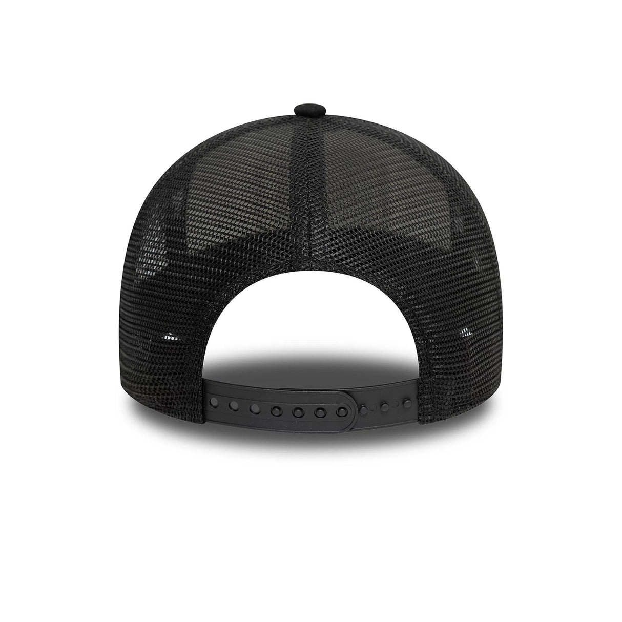 NEW ERA PATCH DISTRESSED WHITE & BLACK 9FORTY A-FRAME TRUCKER ADJUSTABLE CAP