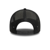 NEW ERA PATCH DISTRESSED WHITE & BLACK 9FORTY A-FRAME TRUCKER ADJUSTABLE CAP