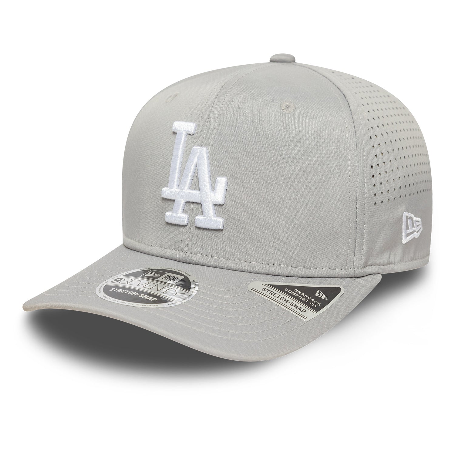 NEW ERA LA Dodgers MLB Perforated Grey 9SEVENTY Stretch-Snap