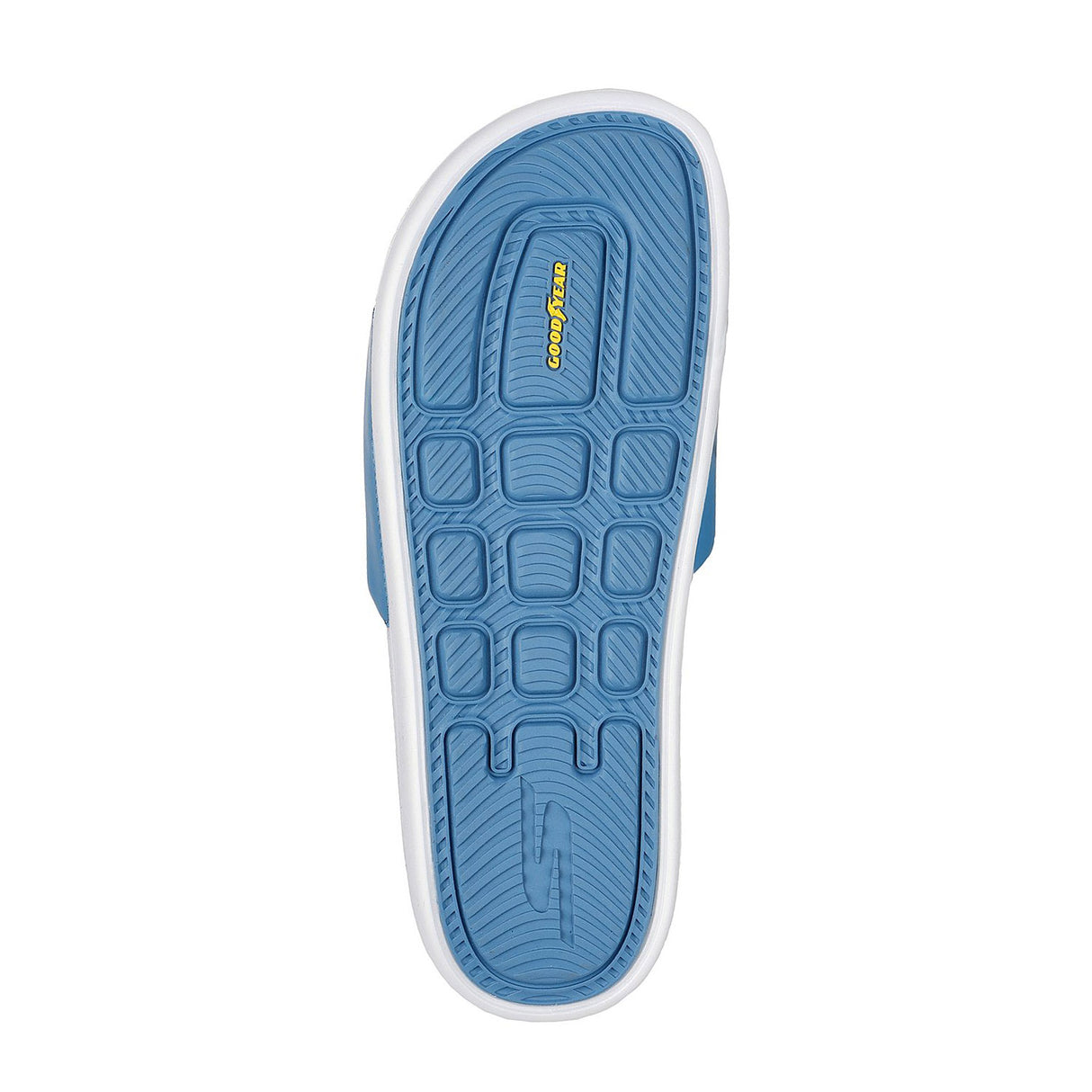 Skechers Men White-blue Hyper Slide - Deriver