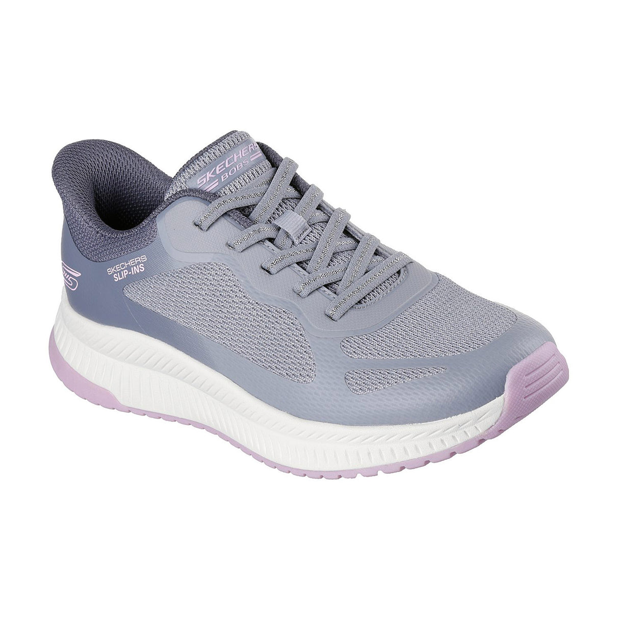 Skechers Women Grey Bobs Squad 4 - Staple Look