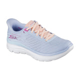 Skechers Women Light-blue Summits Plus-Bright Burst