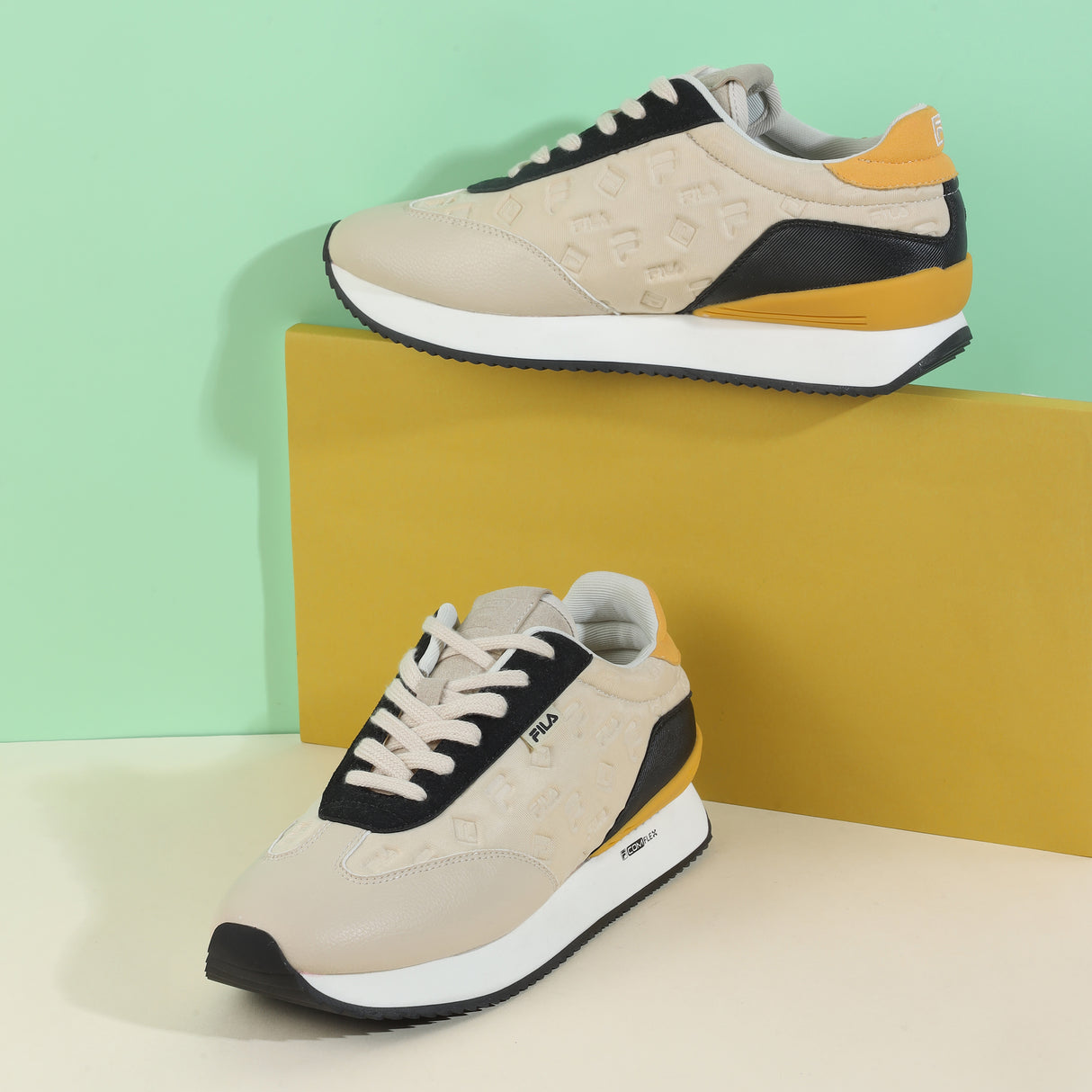 Fila Women Beige Retro-Jo Debo Shoes