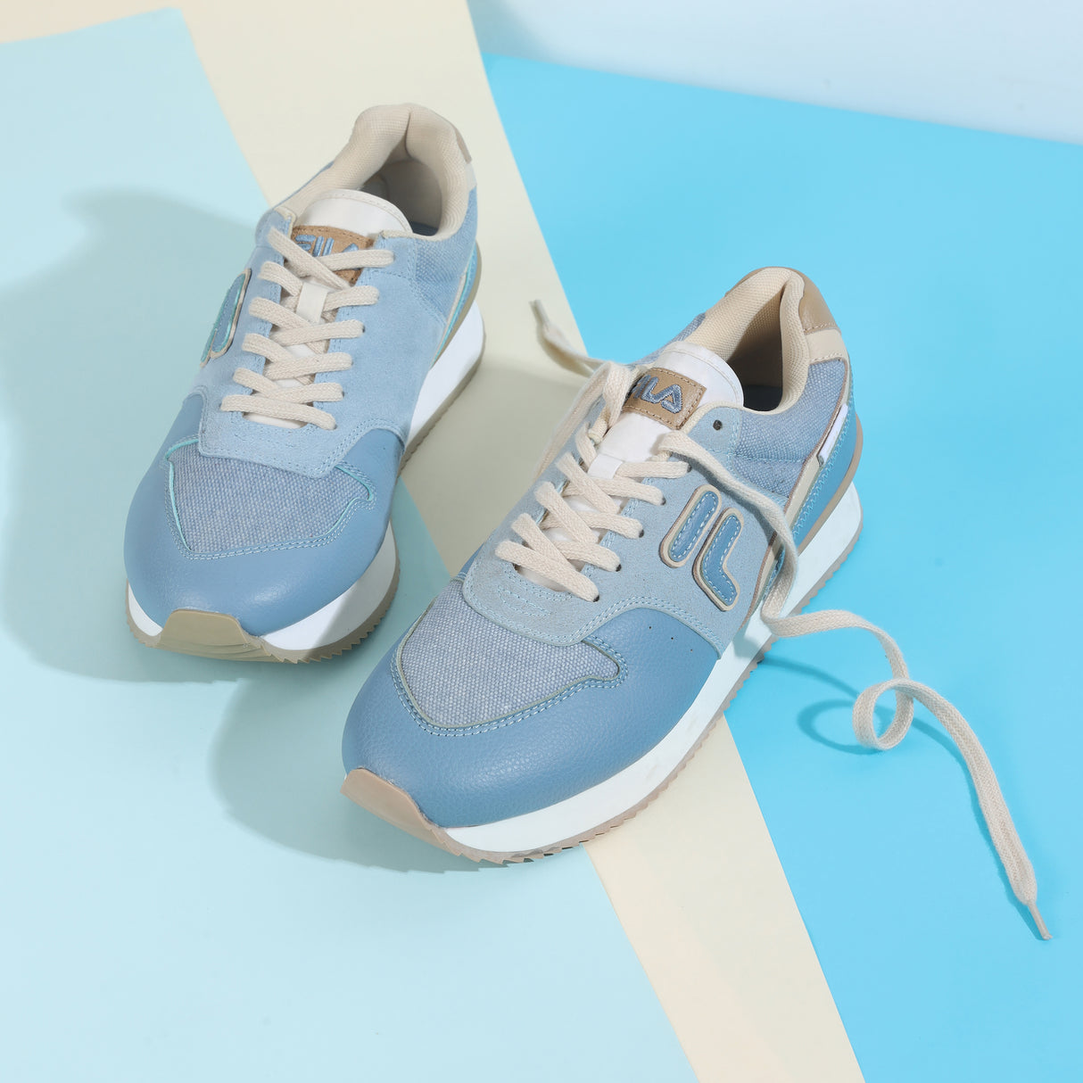 Fila Men Denim Blue Retro-Jo Textile Shoes