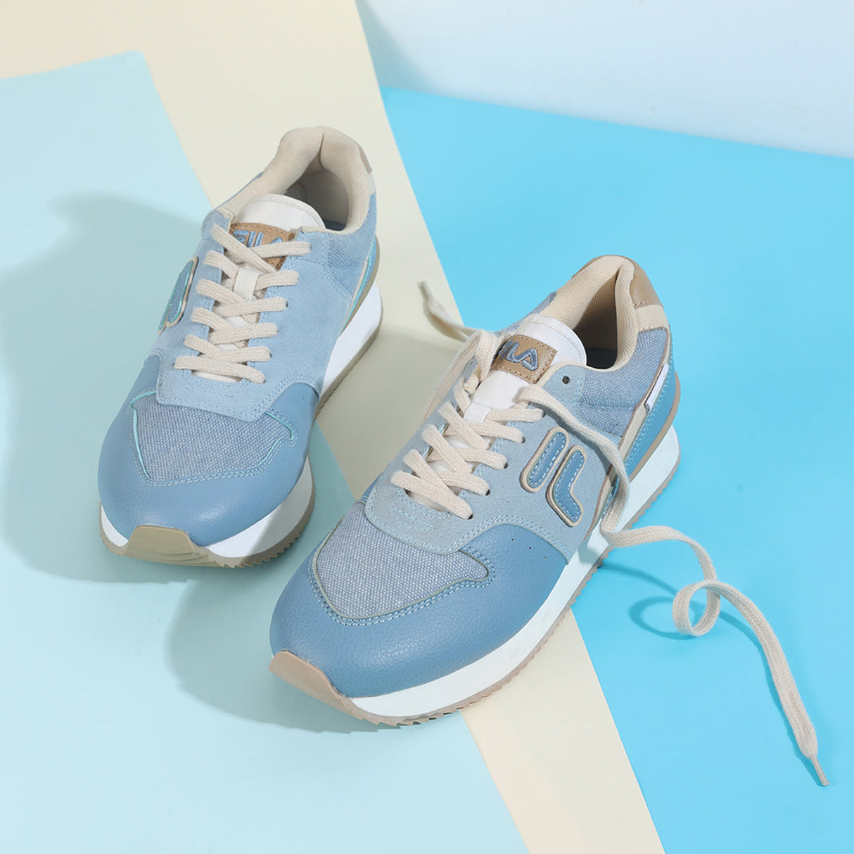 Fila Women Denim Blue Retro-Jo Textile Shoes