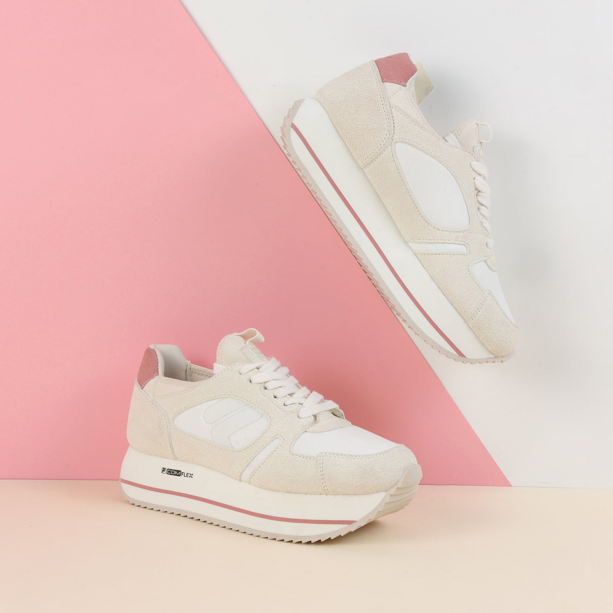 Fila Women Beige Retro-Jo Frannie Shoes