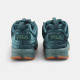 Fila Women Teal Disruptor 2 Velvet Shoes