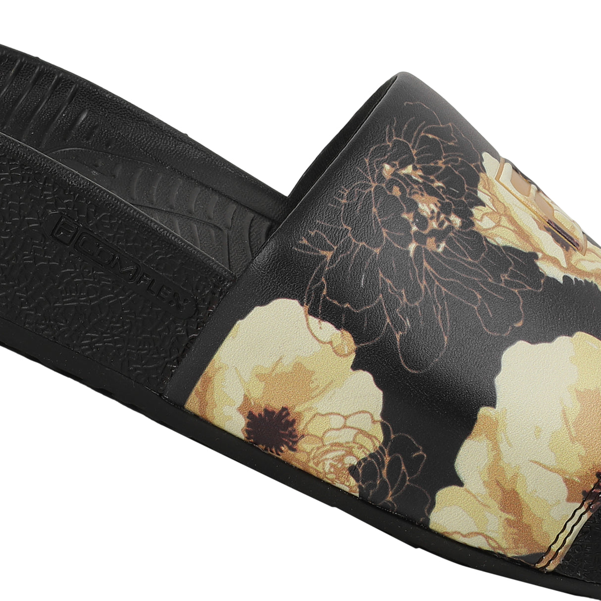 Fila Women Black-Yellow Senna Slides