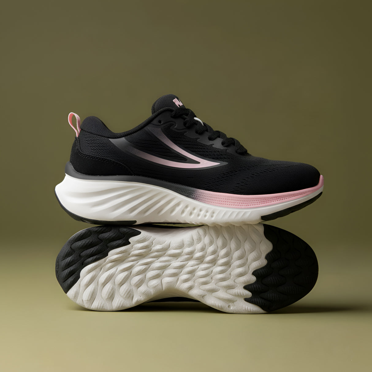 Fila Women Black-Pink Max Running Shoes