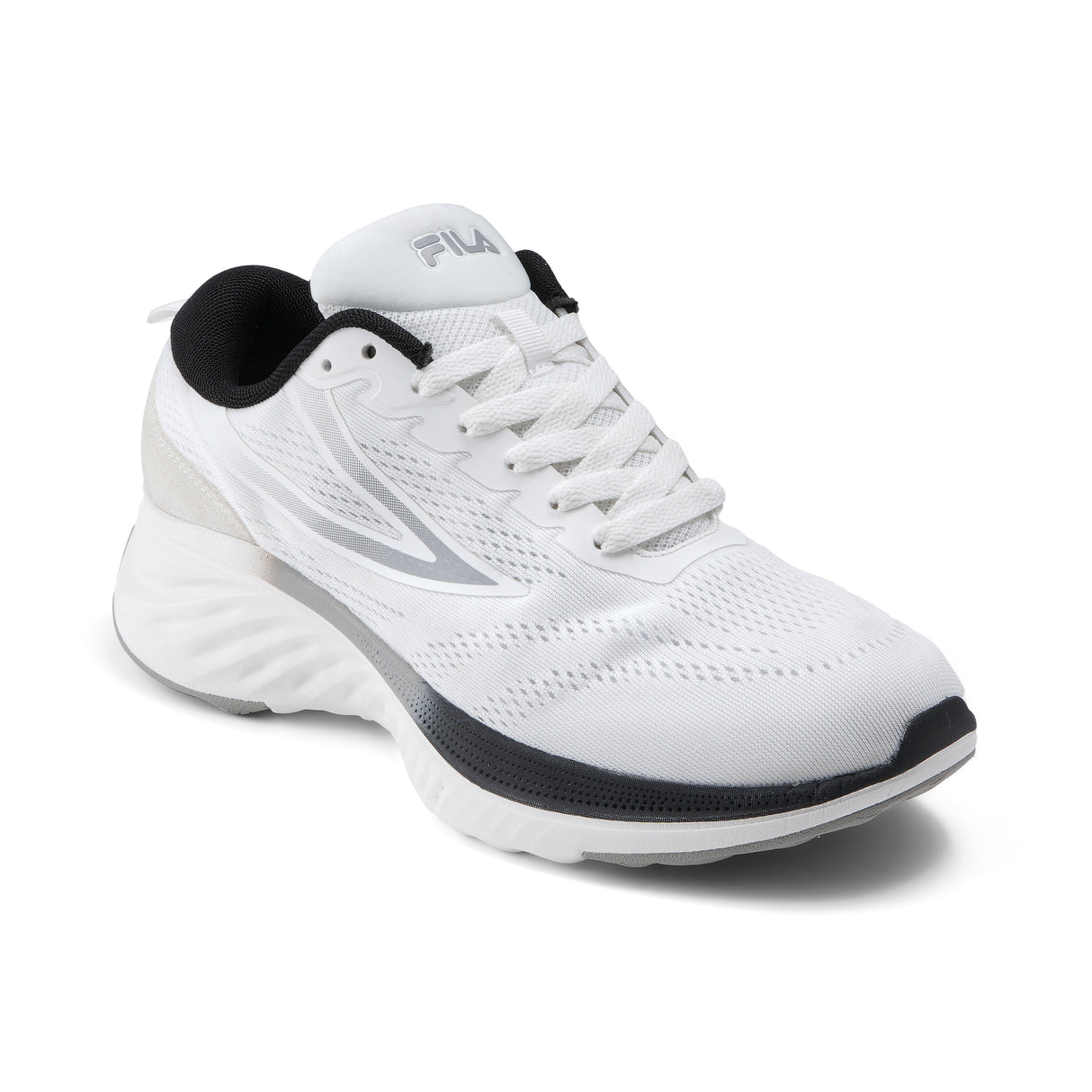 Fila Men White-Black Max Running Shoes