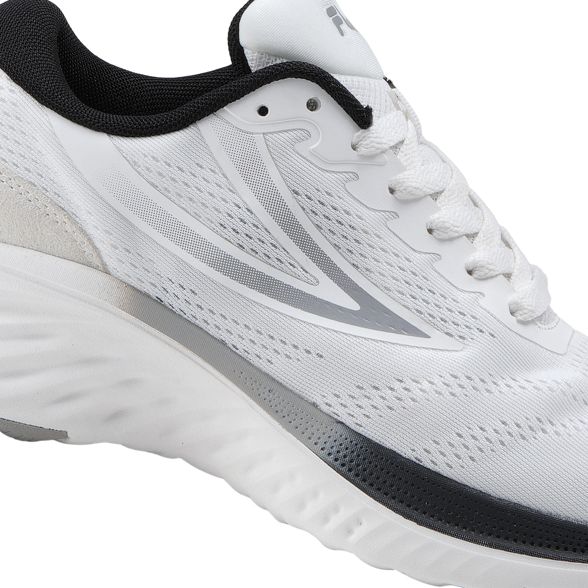 Fila Men White-Black Max Running Shoes