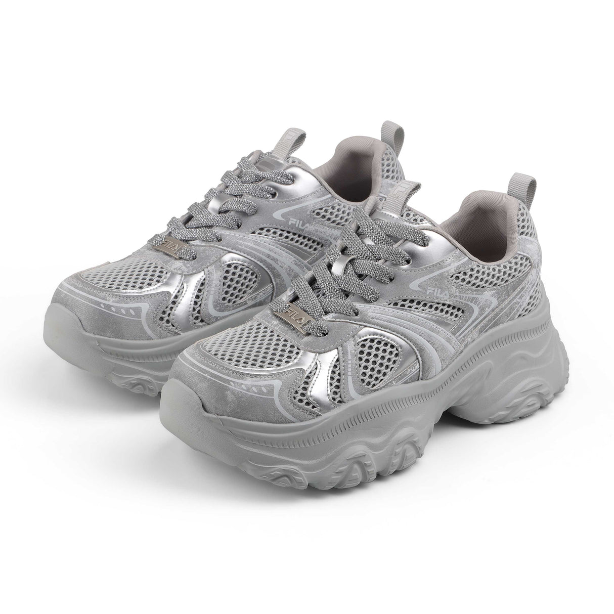 Fila Women Silver Envi Melani Metallic Shoes