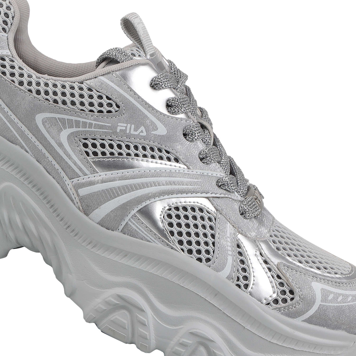Fila Women Silver Envi Melani Metallic Shoes