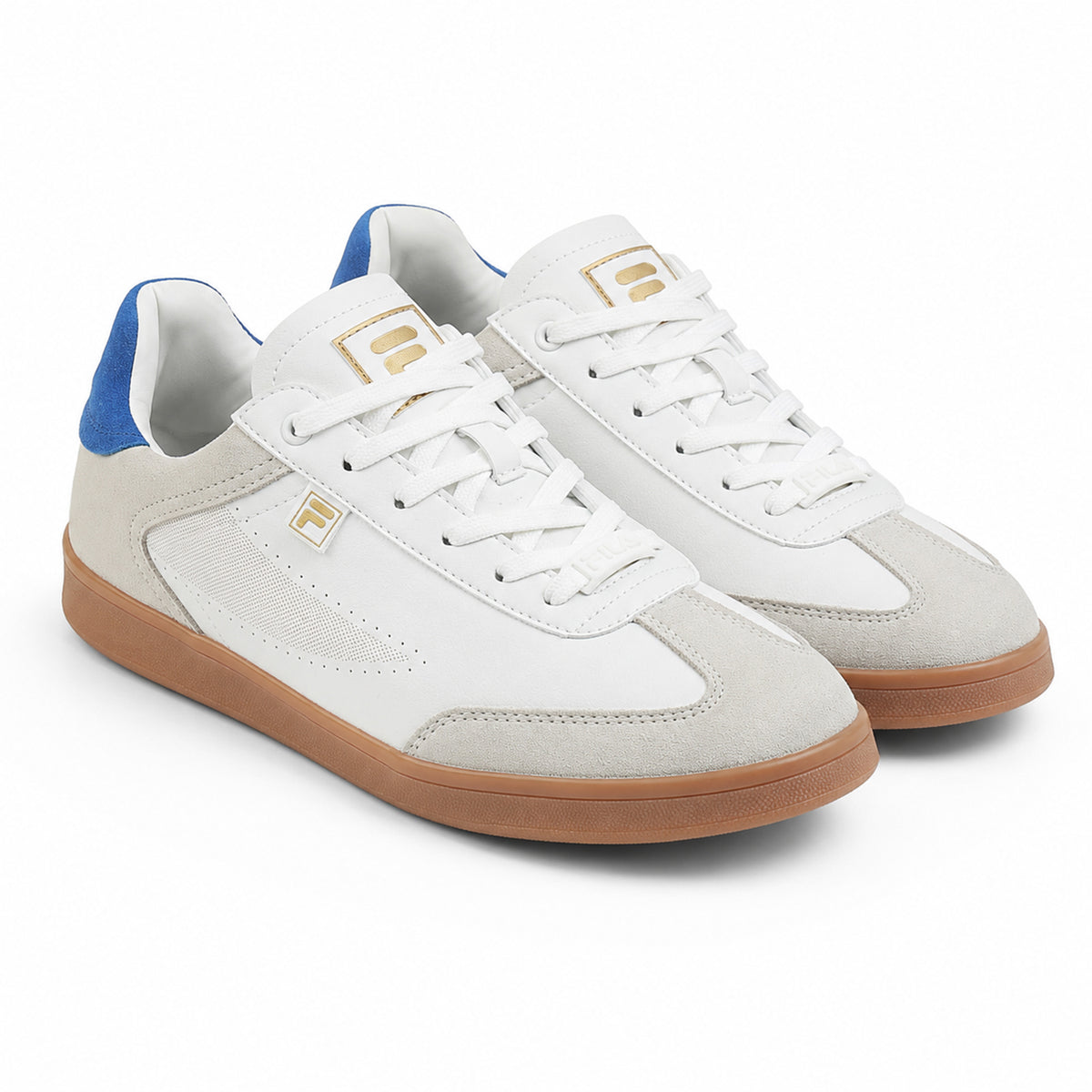 Fila Men White - Navy Asher Suede Shoes