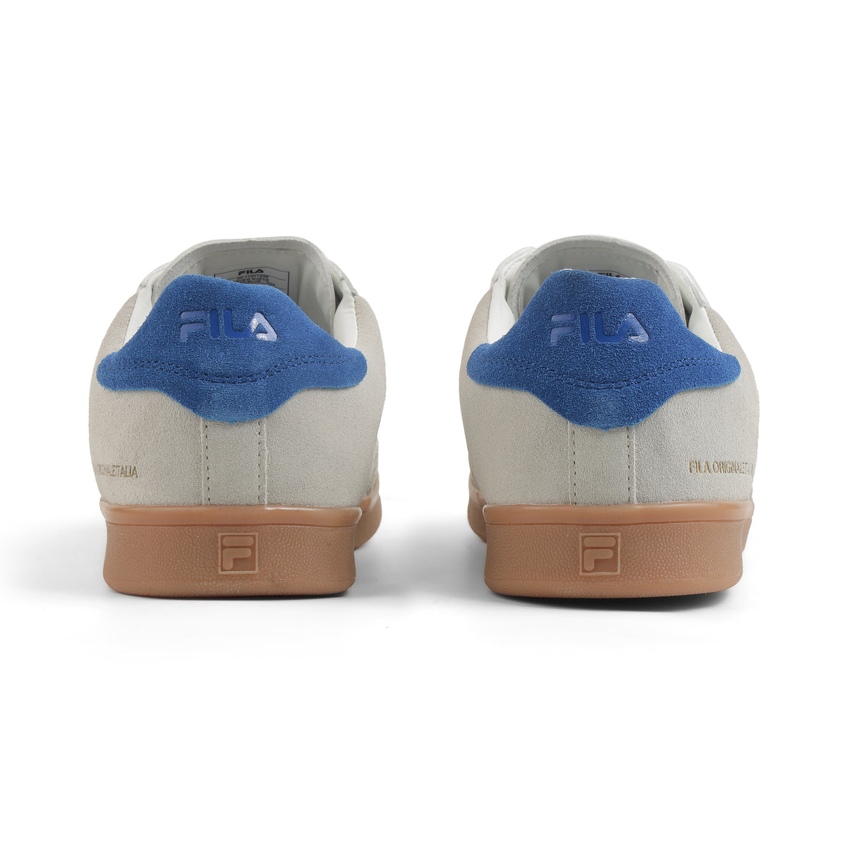 Fila Men White - Navy Asher Suede Shoes