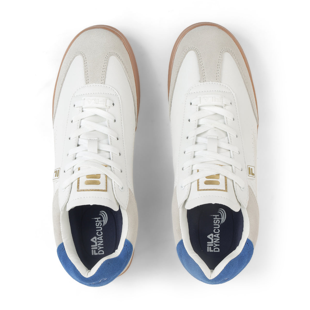 Fila Men White - Navy Asher Suede Shoes