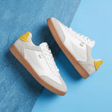 Fila Men White - Yellow Asher Suede Shoes