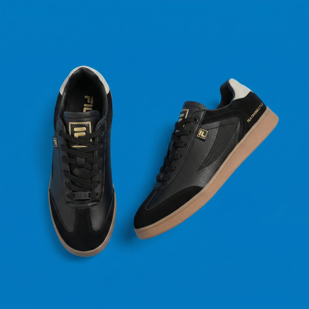Fila Men Black-Grey Asher Suede Shoes