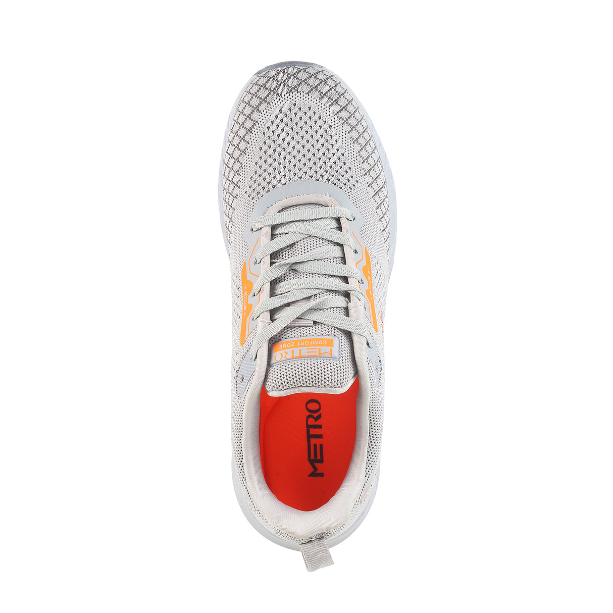 Metro Men Grey Sports Walking Shoes