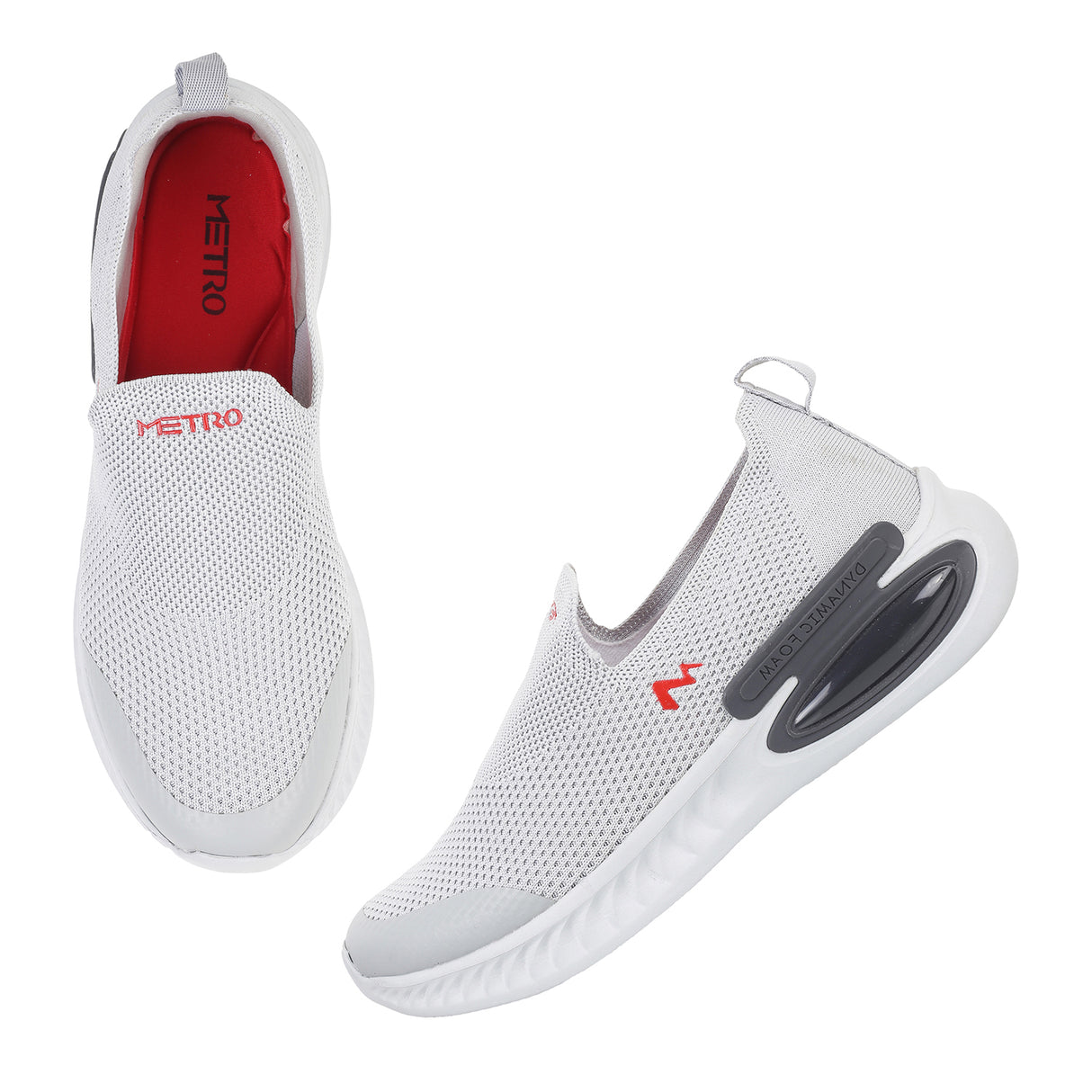 Metro Men Grey Sports Walking Shoes