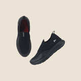 Metro Men Black Sports Walking Shoes