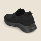 Metro Men Black Sports Walking Shoes