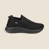Metro Men Black Sports Walking Shoes