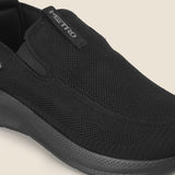 Metro Men Black Sports Walking Shoes