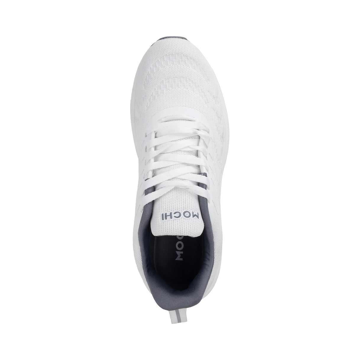 Mochi Men White Sports Walking Shoes