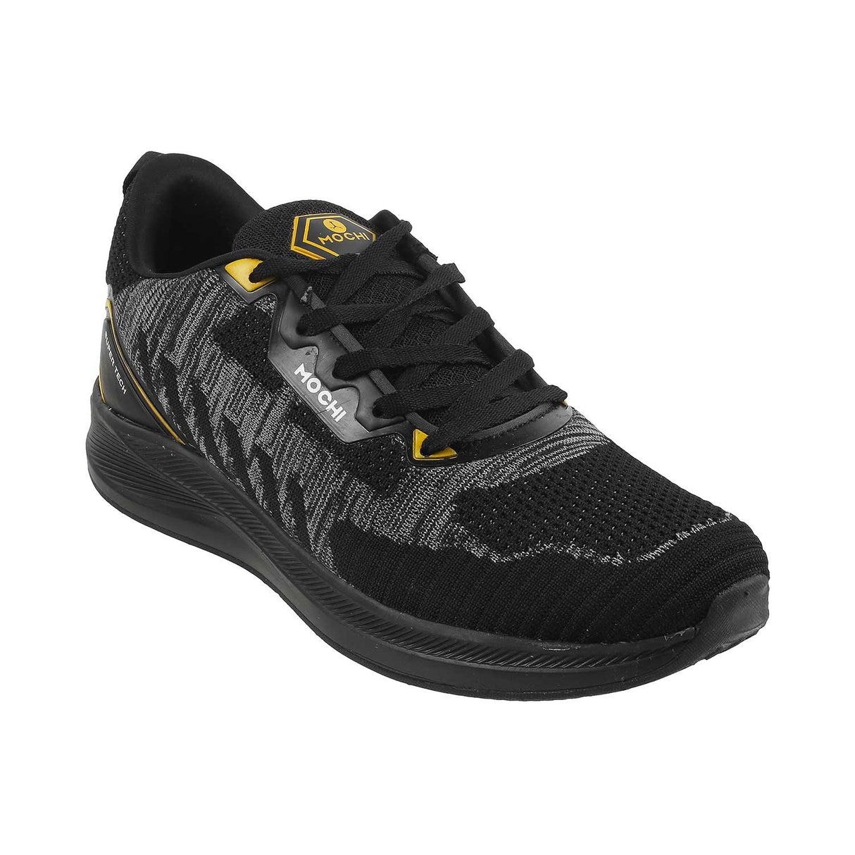 Metro Men Black Sports Walking Shoes