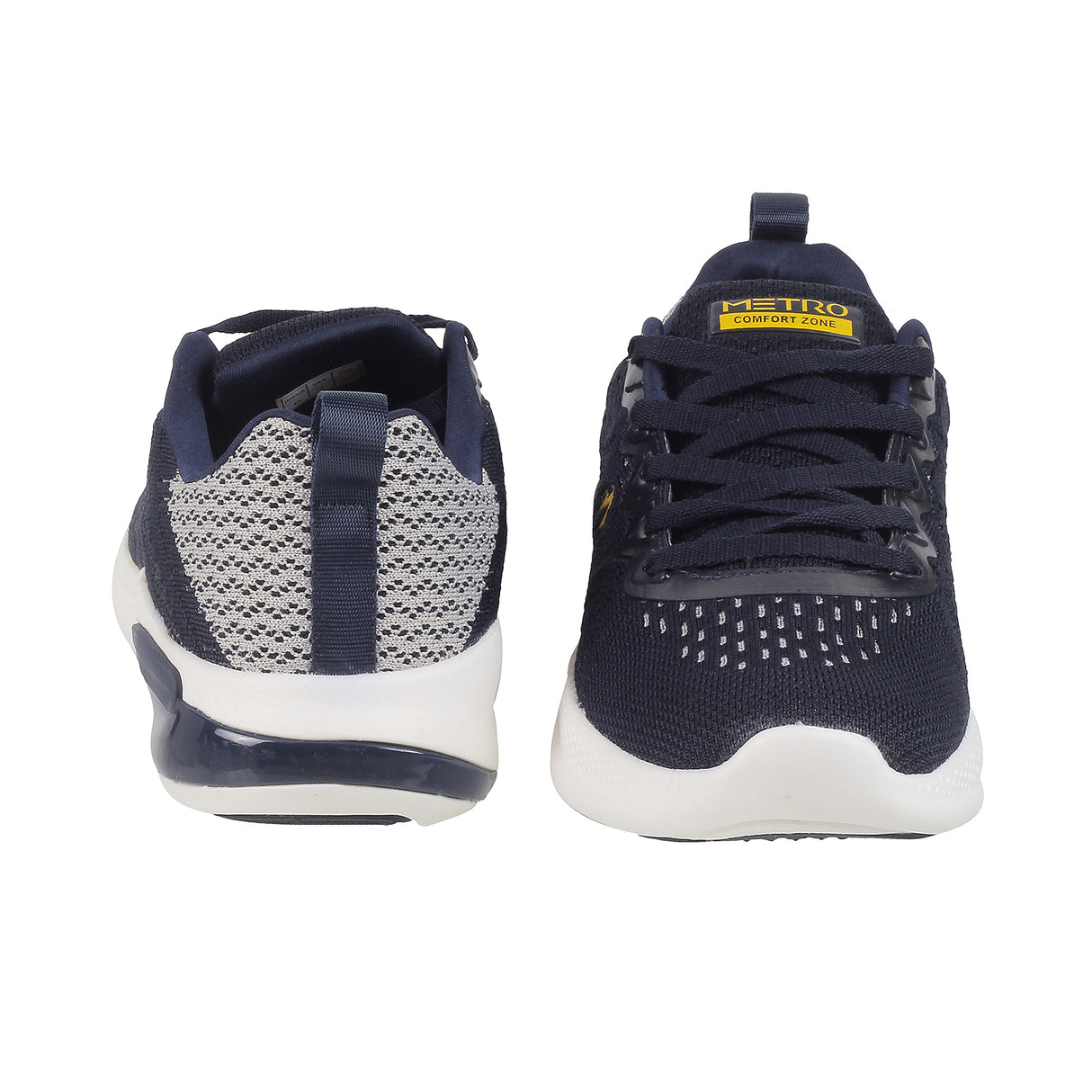 Metro Men Black Sports Walking Shoes