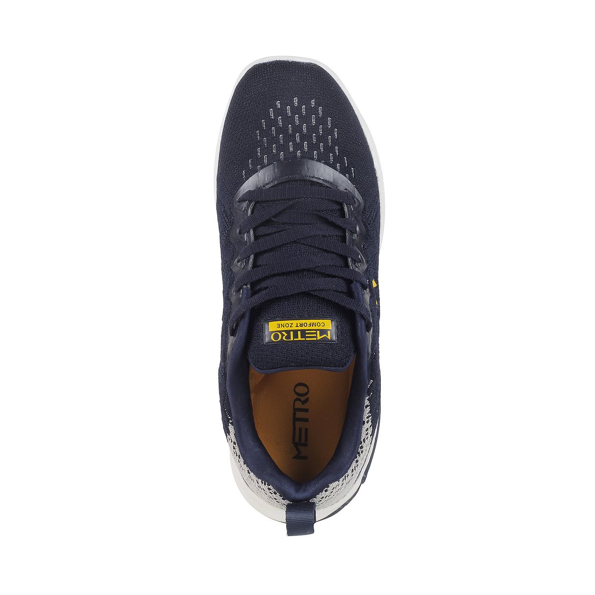 Metro Men Black Sports Walking Shoes