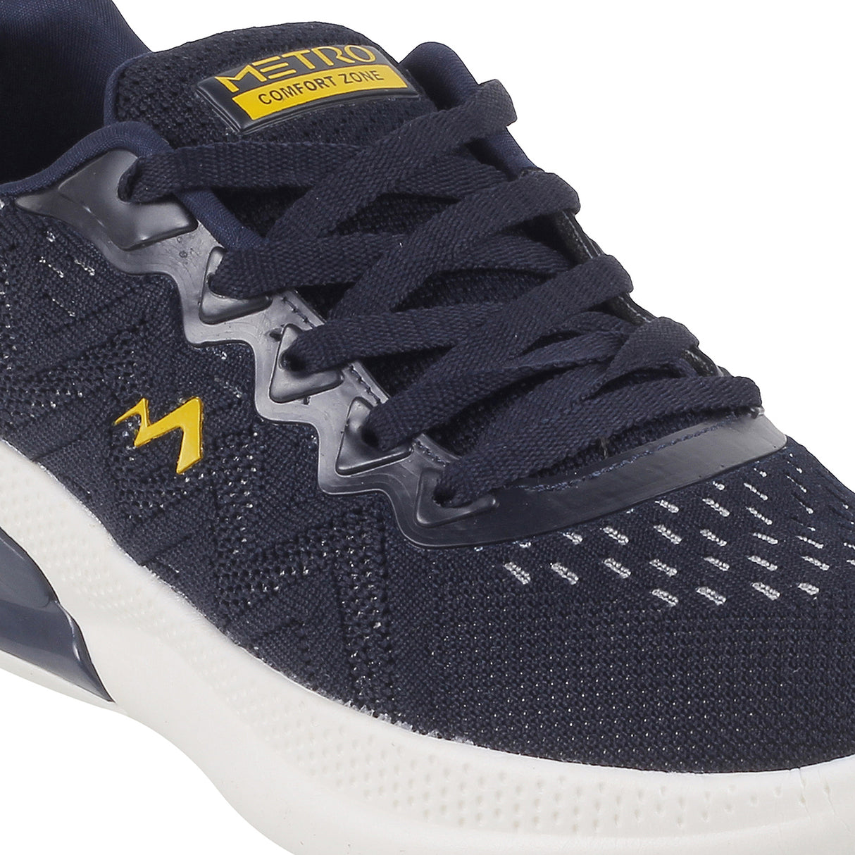 Metro Men Black Sports Walking Shoes