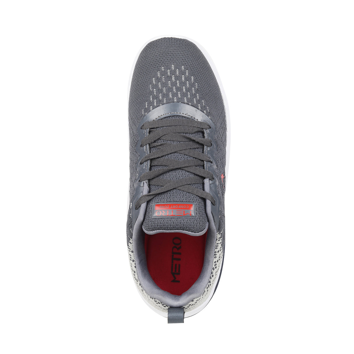 Metro Men Grey Sports Walking Shoes