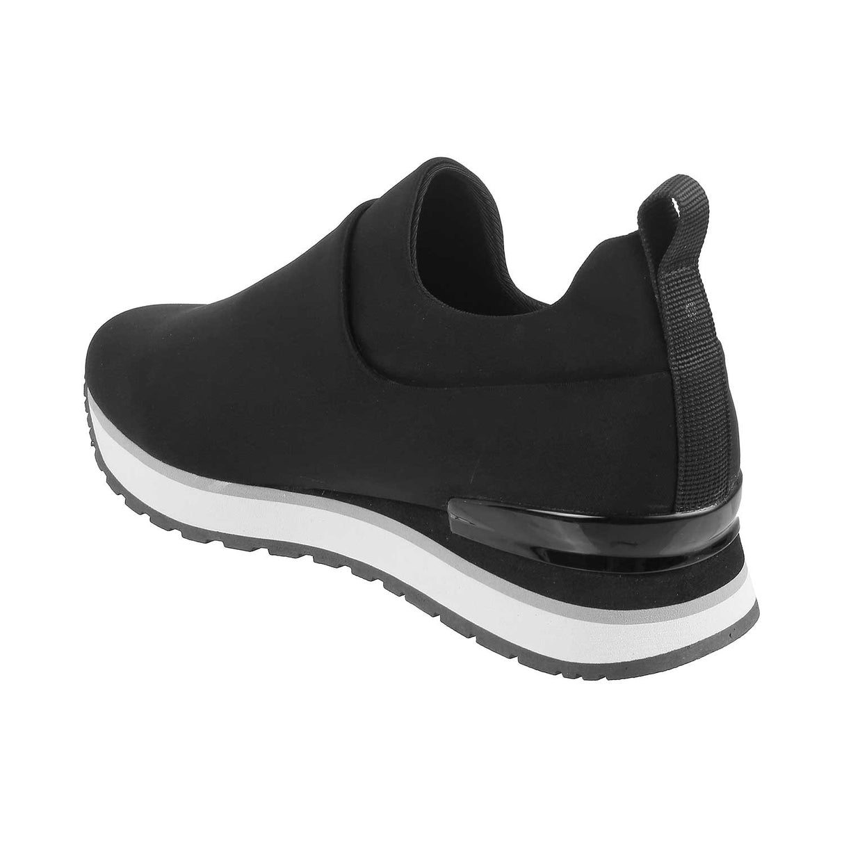Mochi Women Black Sports Walking Shoes