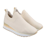 Mochi Women Beige Sports Walking Shoes
