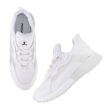 Mochi Women White Sports Walking Shoes