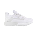 Mochi Women White Sports Walking Shoes
