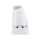 Mochi Women White Sports Walking Shoes