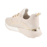 Mochi Women Beige Sports Walking Shoes