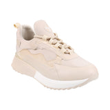 Mochi Women Beige Sports Walking Shoes