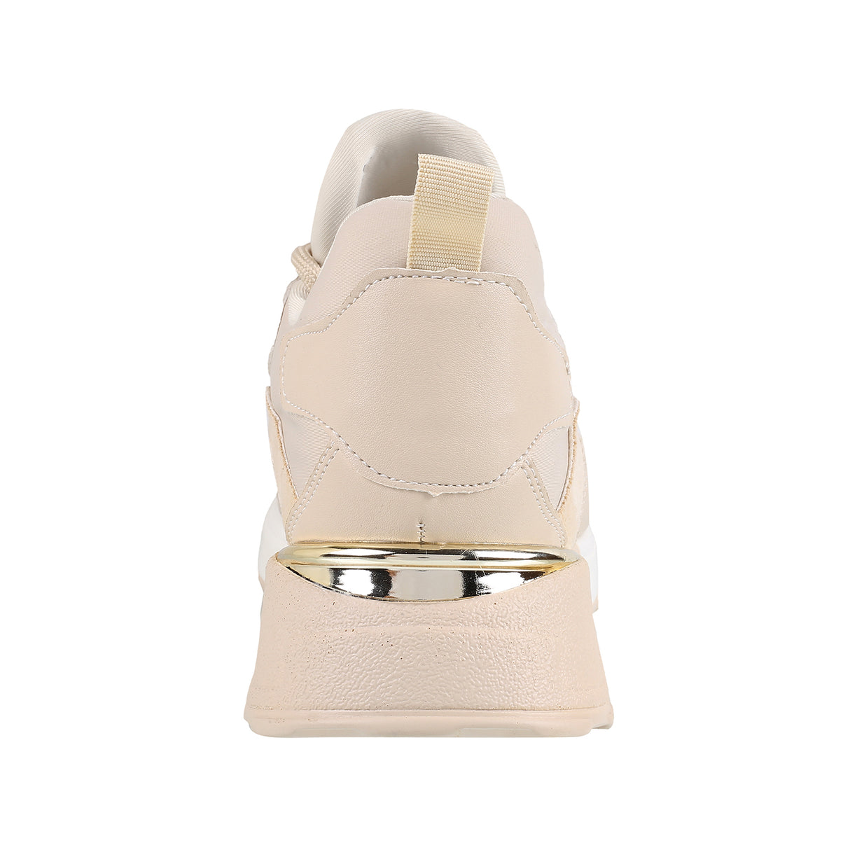 Mochi Women Beige Sports Walking Shoes