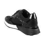 Mochi Women Black Sports Walking Shoes