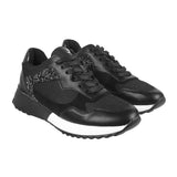 Mochi Women Black Sports Walking Shoes