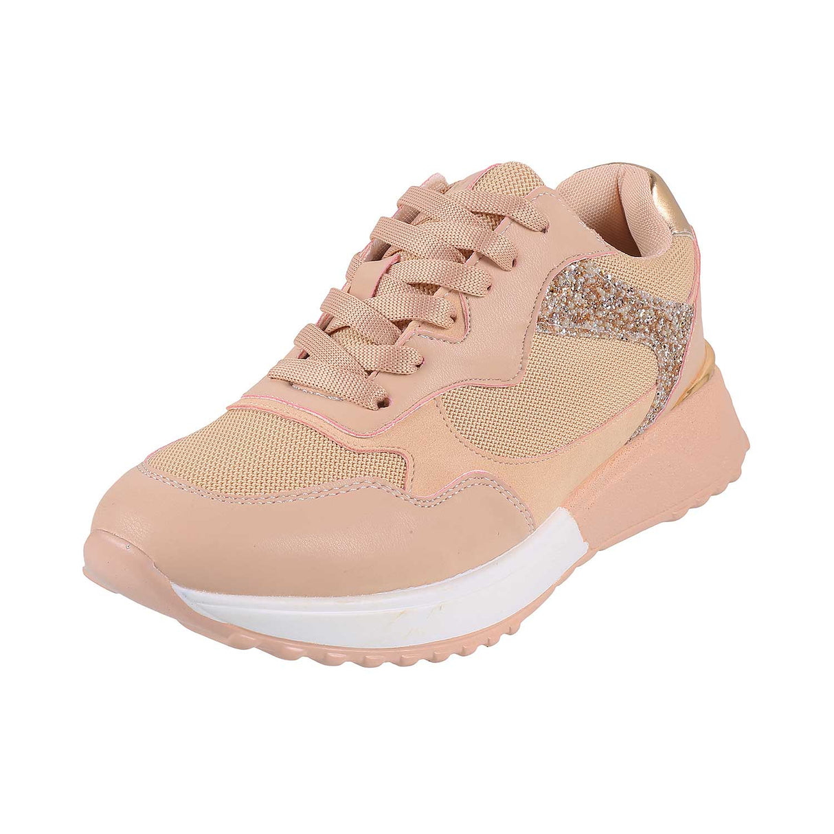 Mochi Women Pink Sports Walking Shoes