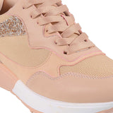 Mochi Women Pink Sports Walking Shoes