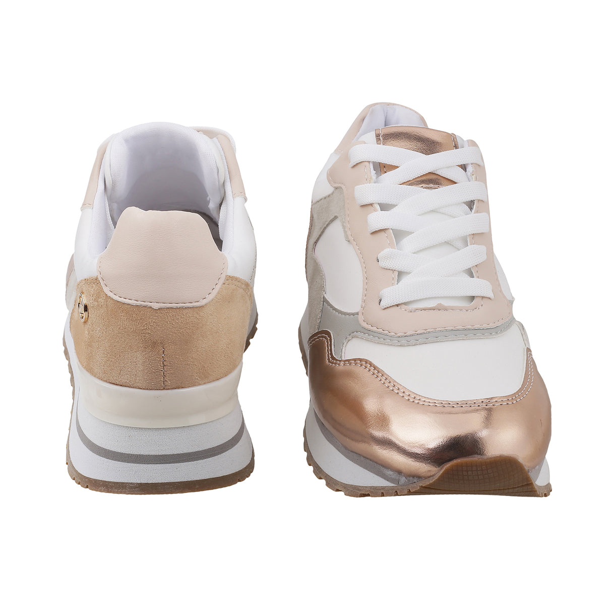 Metro Women Beige Sports Walking Shoes