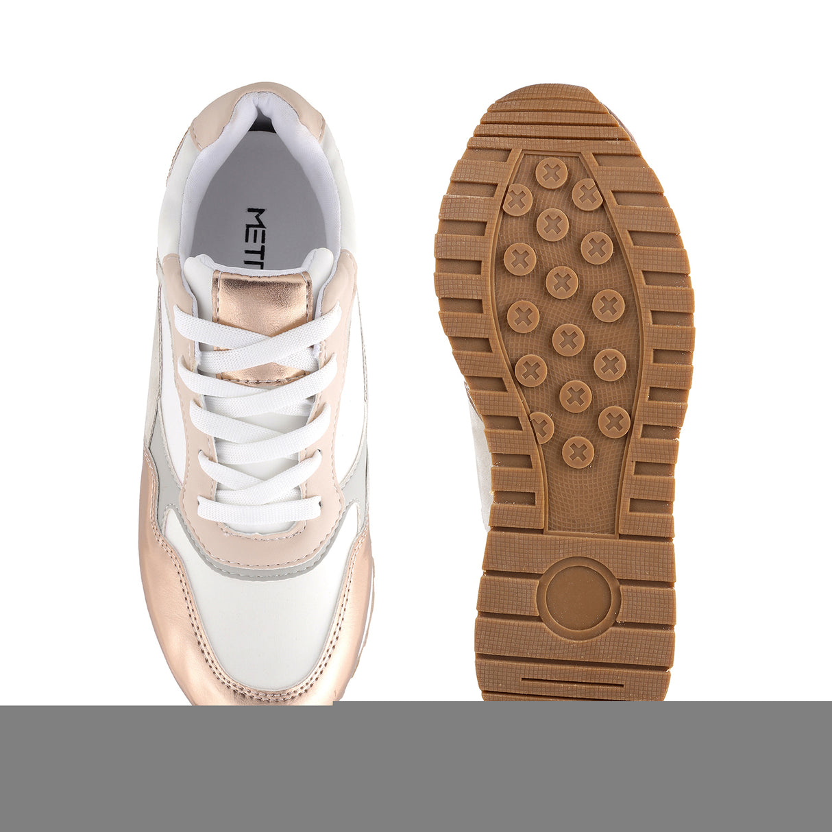 Metro Women Beige Sports Walking Shoes