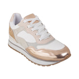 Metro Women Beige Sports Walking Shoes